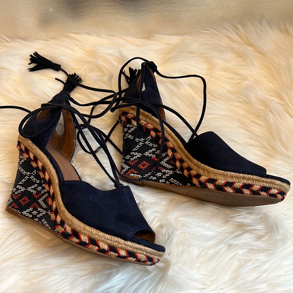 CAbi Espadrille Wedge Sandals - 6